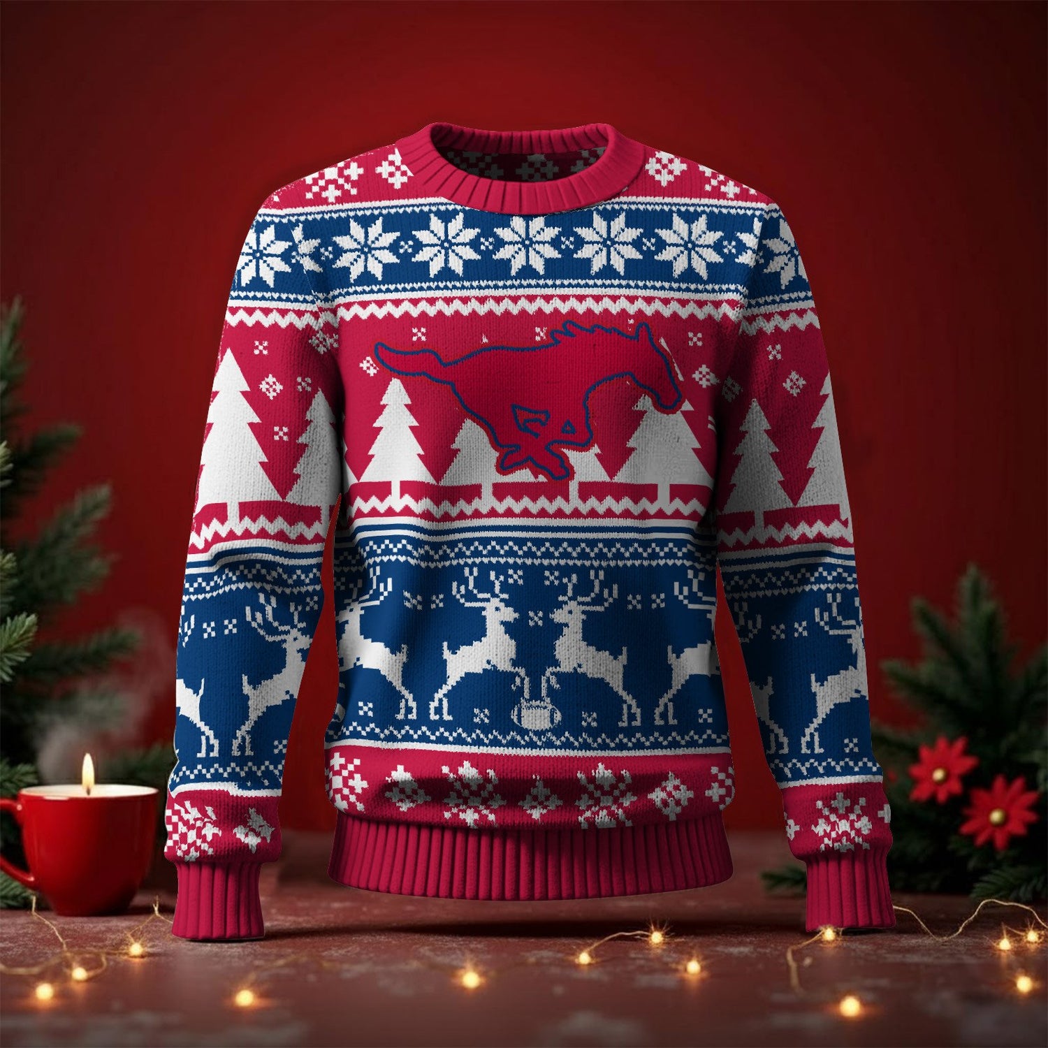 SMU Mustangs Ugly Sweater