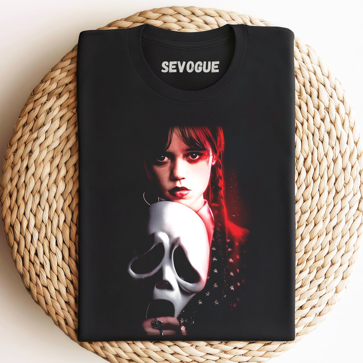 Scream & Wednesday Addams Unisex Tee, Sweatshirt & Hoodie