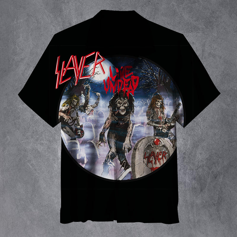 Slayer - Live Undead Unisex Hawaiian Shirt