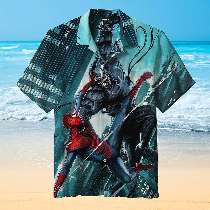 Spiderman VS Venom Universal Hawaiian Shirt