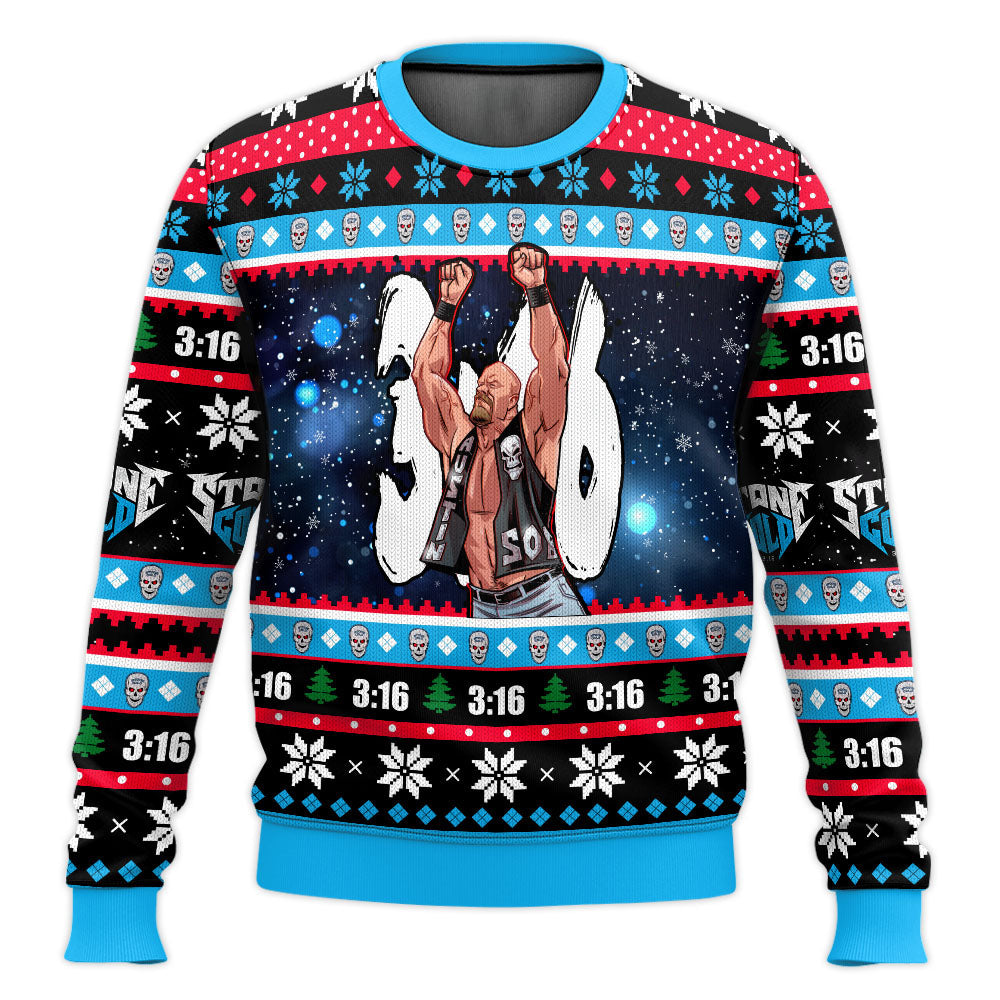 Stone Cold Steve Austin WWE Ugly Sweater