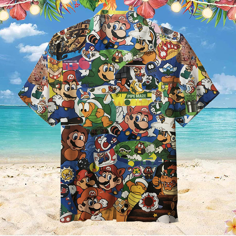 Super Mario Unisex Hawaiian Shirt