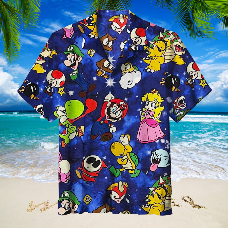 Super Mario Unisex Hawaiian Shirt