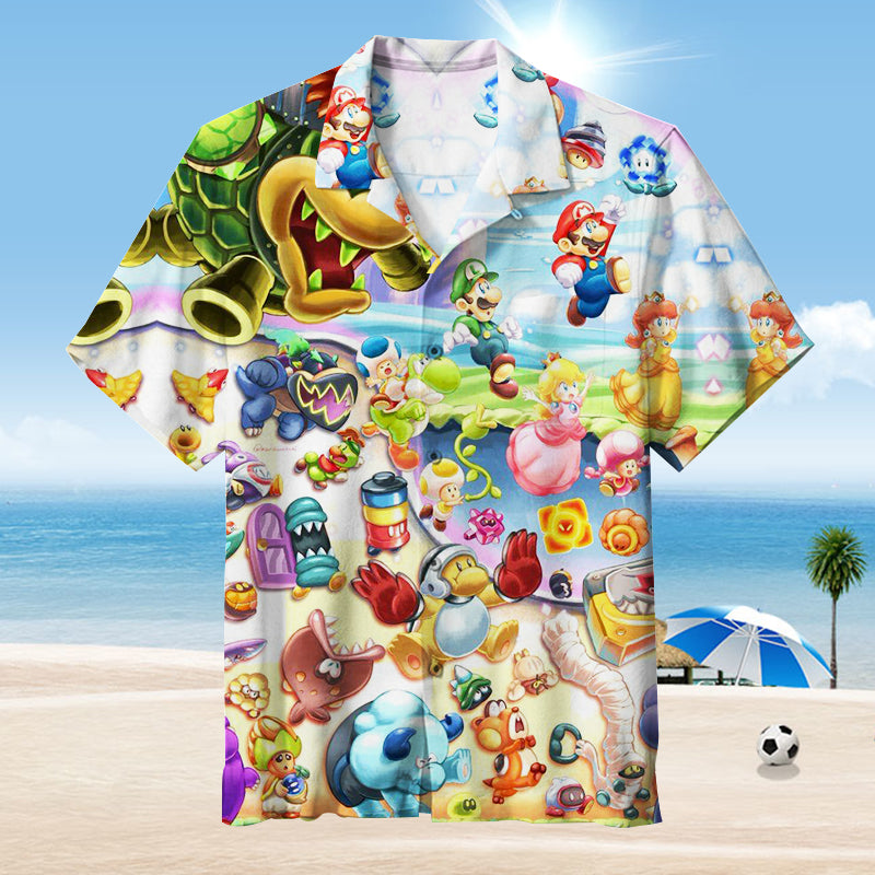Super Mario Unisex Hawaiian Shirt