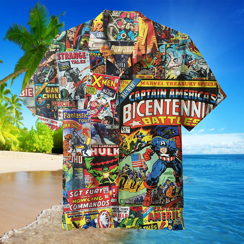 Superhero Comics |Unisex Hawaiian Shirt