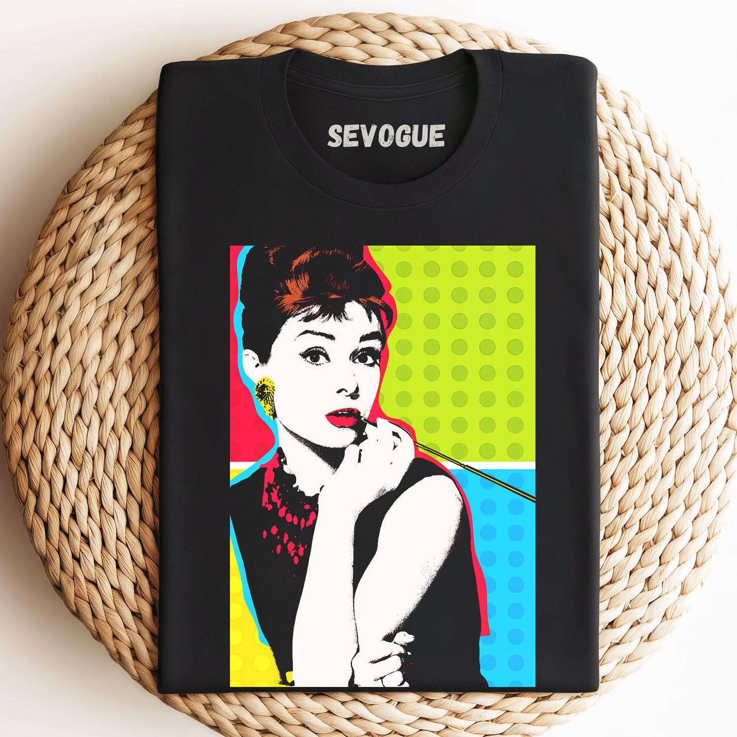 The Colorful Audrey Hepburn Unisex Tee, Sweatshirt & Hoodi