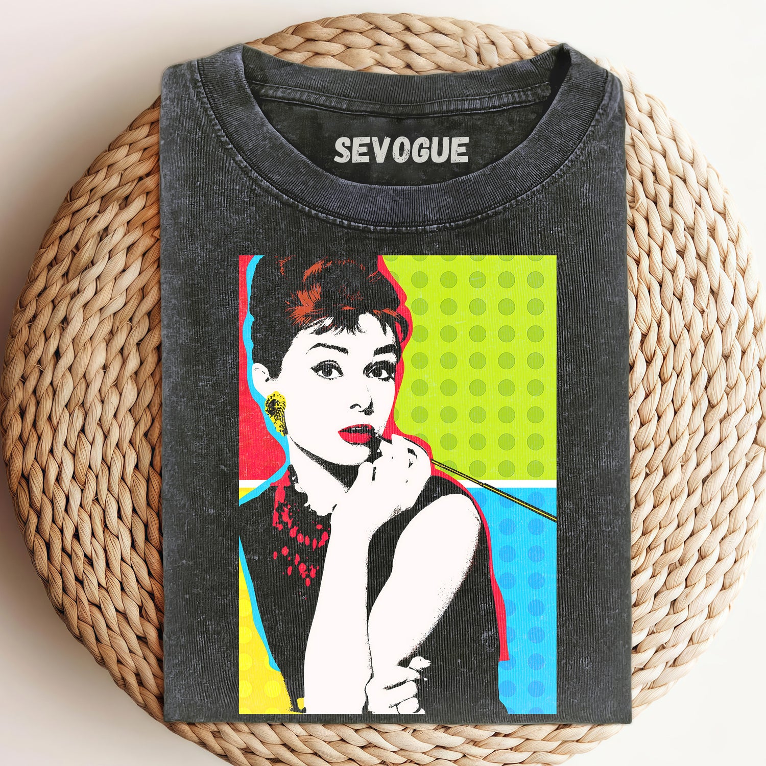 The Colorful Audrey Hepburn Unisex Tee, Sweatshirt & Hoodi