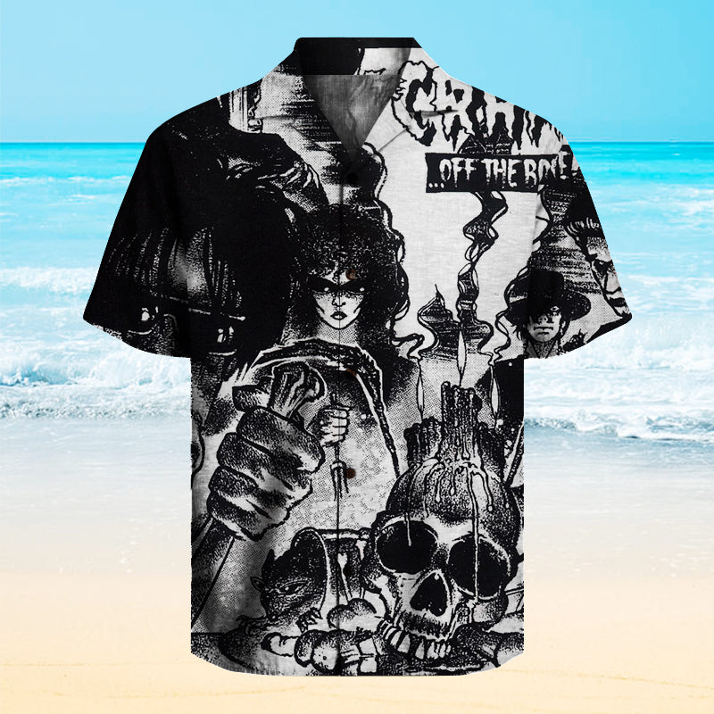 The Cramps - Off the Bone  Unisex Hawaiian Shirt