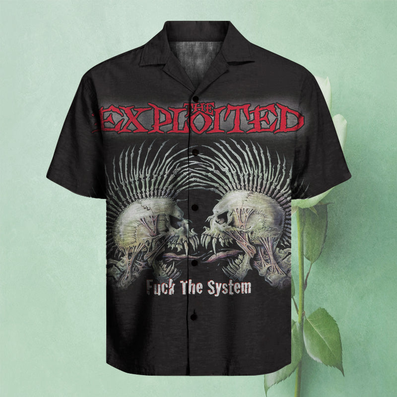 The Exploited - Fuck the System  Unisex Hawaiian Shirt
