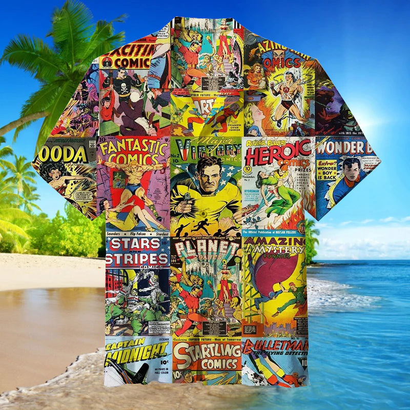 The Golden Age of Comic Books Unisex Hawaiian Shirt