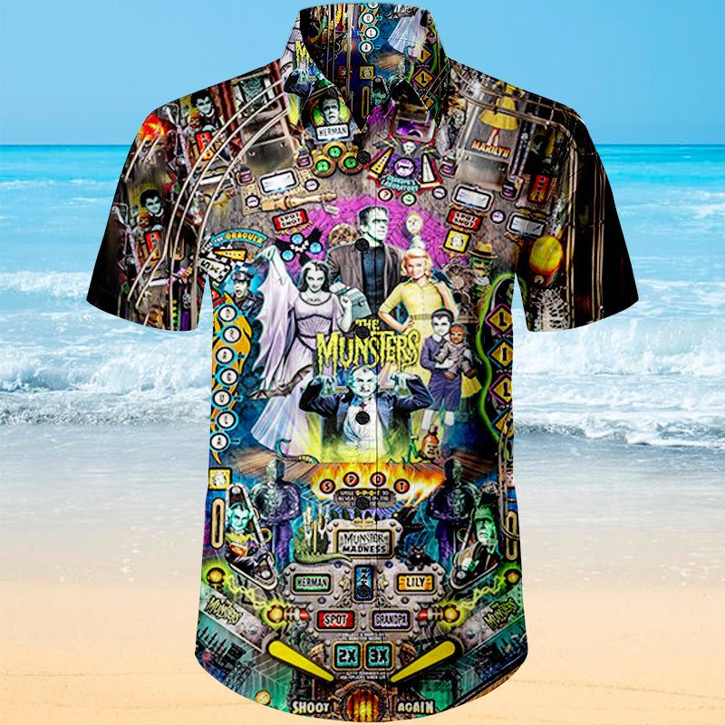 The Munsters Pinball Unisex Hawaiian Shirt