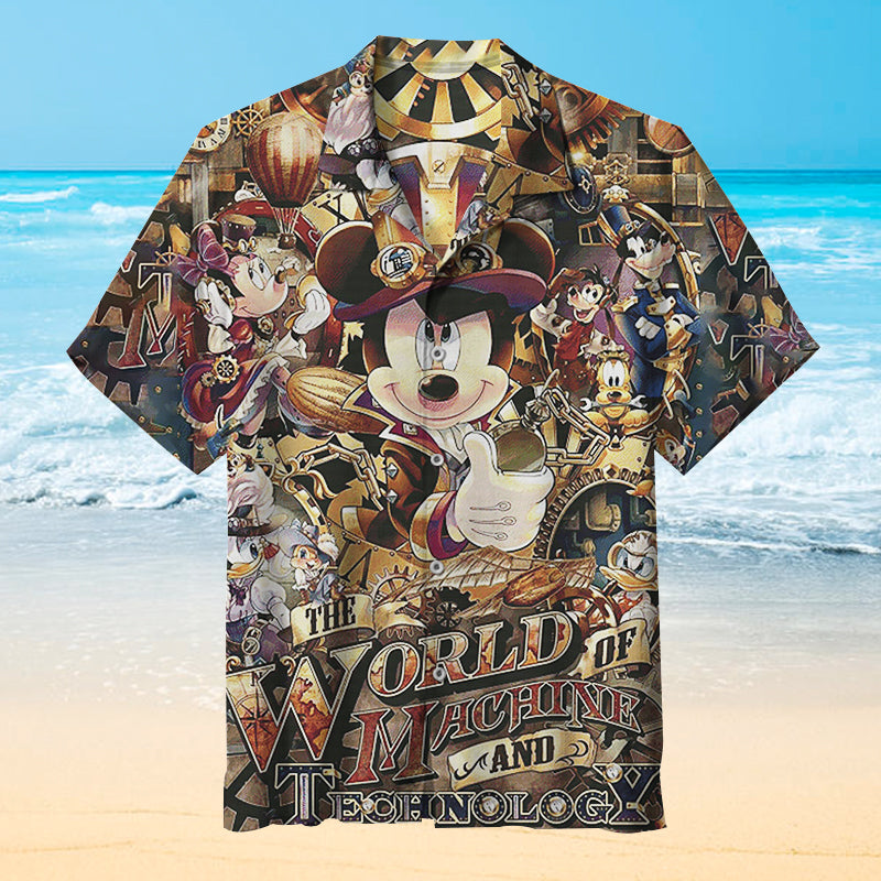 The world of machinery and technology Unisex Hawaiian Shirt