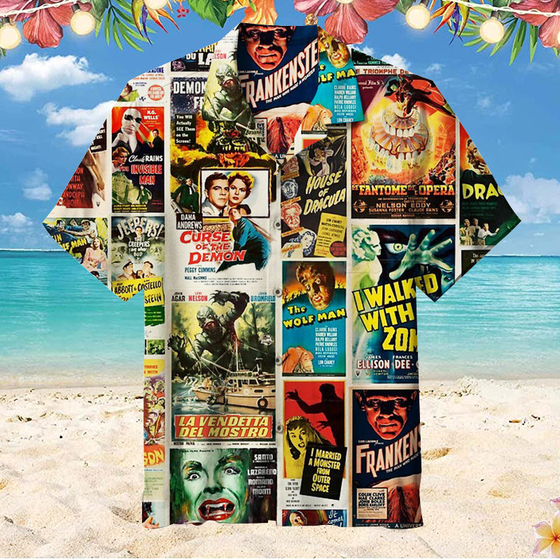 Thriller Movie Collage Unisex Hawaiian Shirt