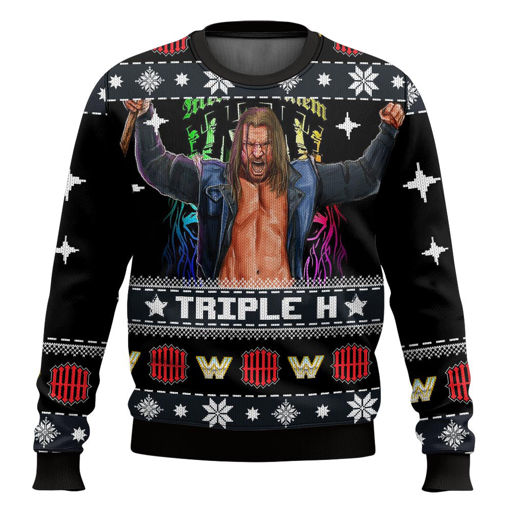 Triple H WWE Ugly Sweater