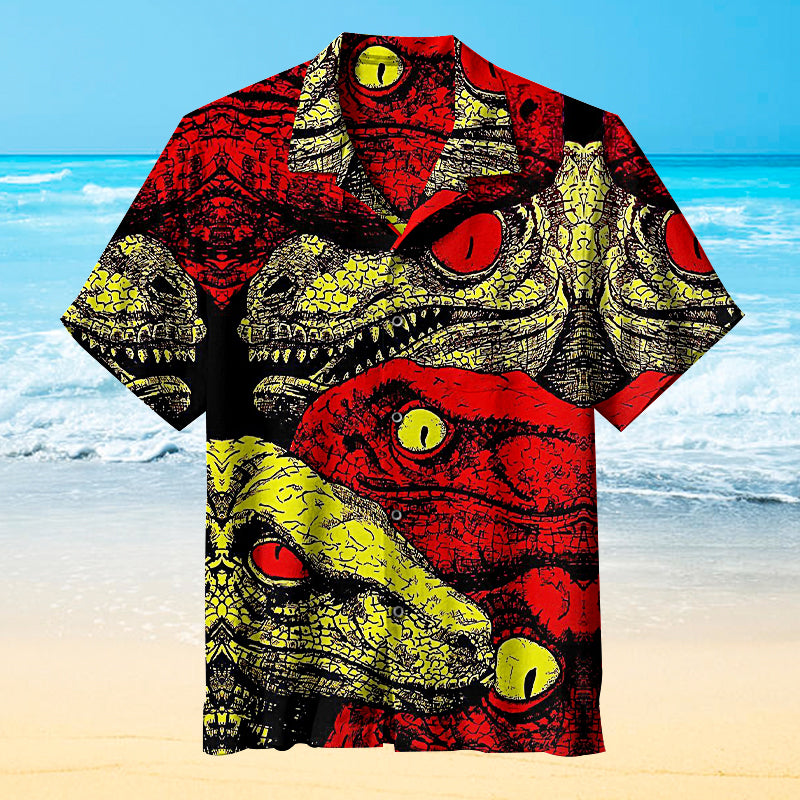 Trippy Dinosaur Universal Hawaiian Shirt