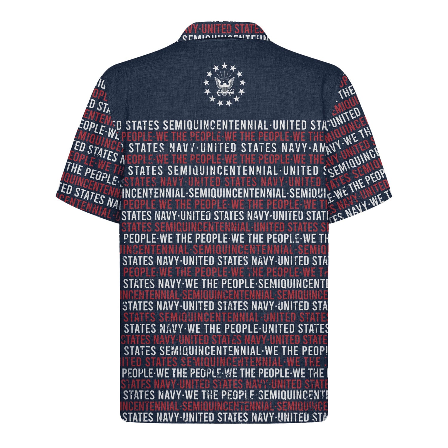 US Navy Anniversary Hawaiian Shirt, America 250th Patriotic Aloha Shirt