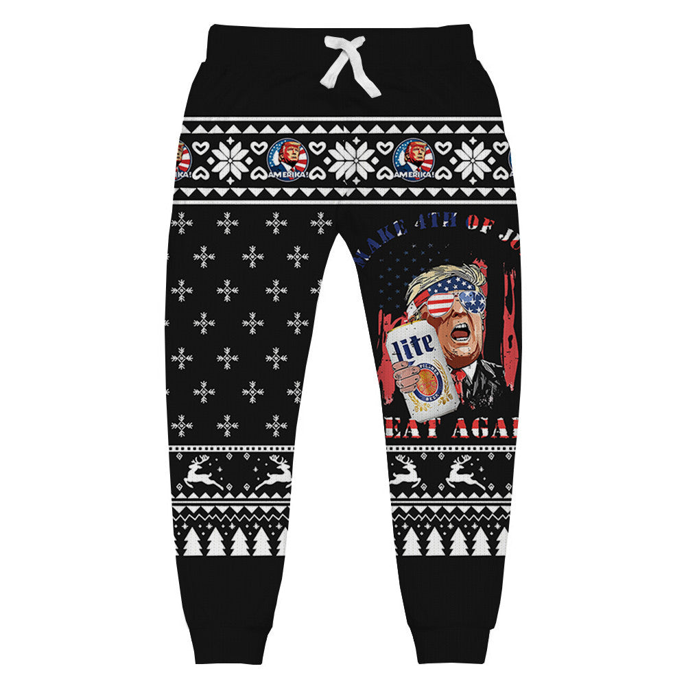 Unisex Ugly Christmas Ugly Sweatpant Style055