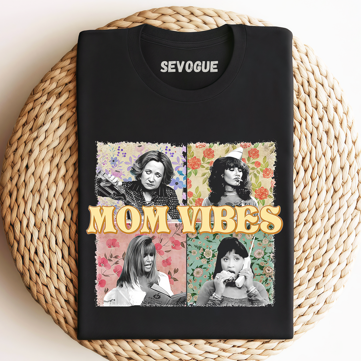 Vintage Mom Vibes Unisex Tee, Sweatshirt & Hoodie