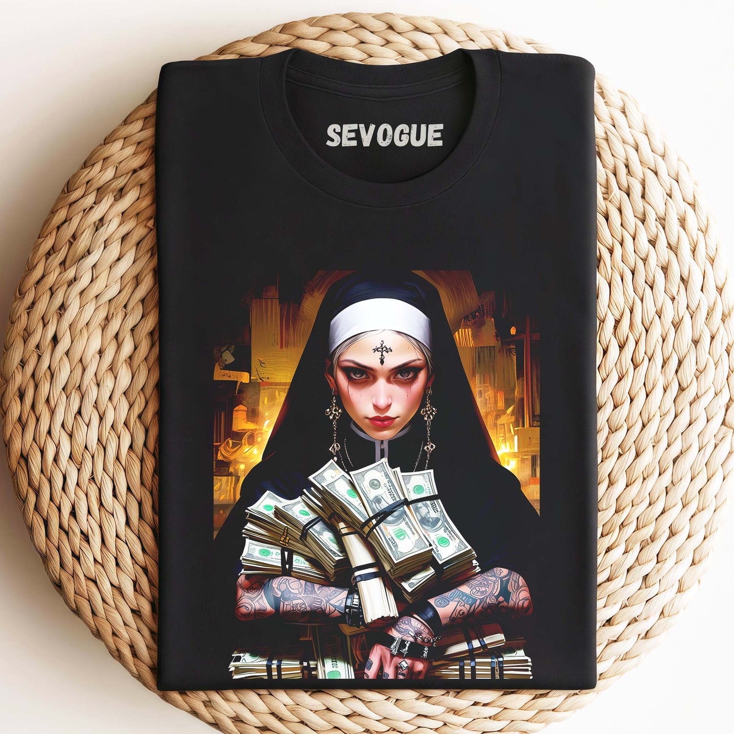 Vintage Nun  Unisex Tee, Sweatshirt & Hoodie
