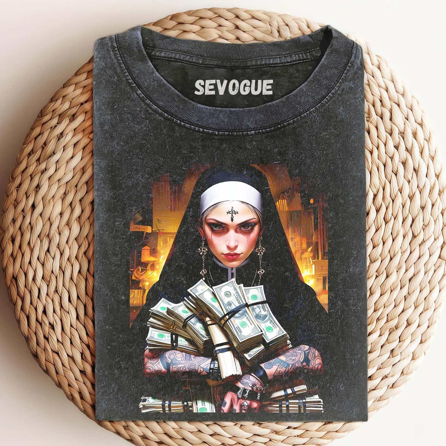 Vintage Nun  Unisex Tee, Sweatshirt & Hoodie