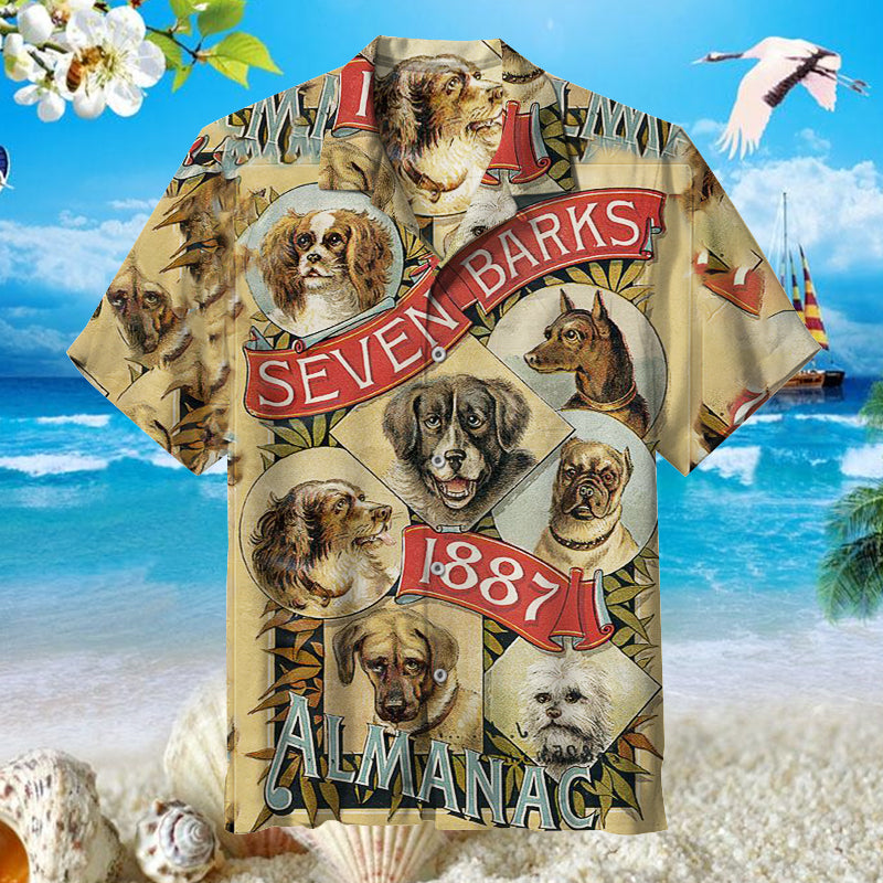 Vintage - Seven Barks Almanac 1887 Universal Hawaiian Shirt