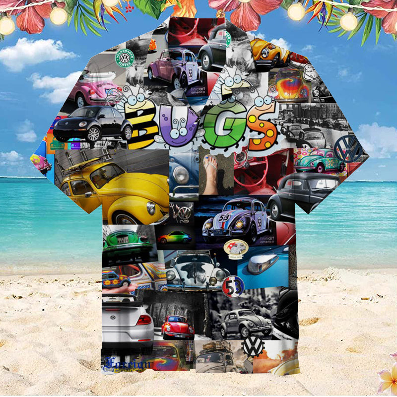 Vintage Cars Unisex Hawaiian Shirt