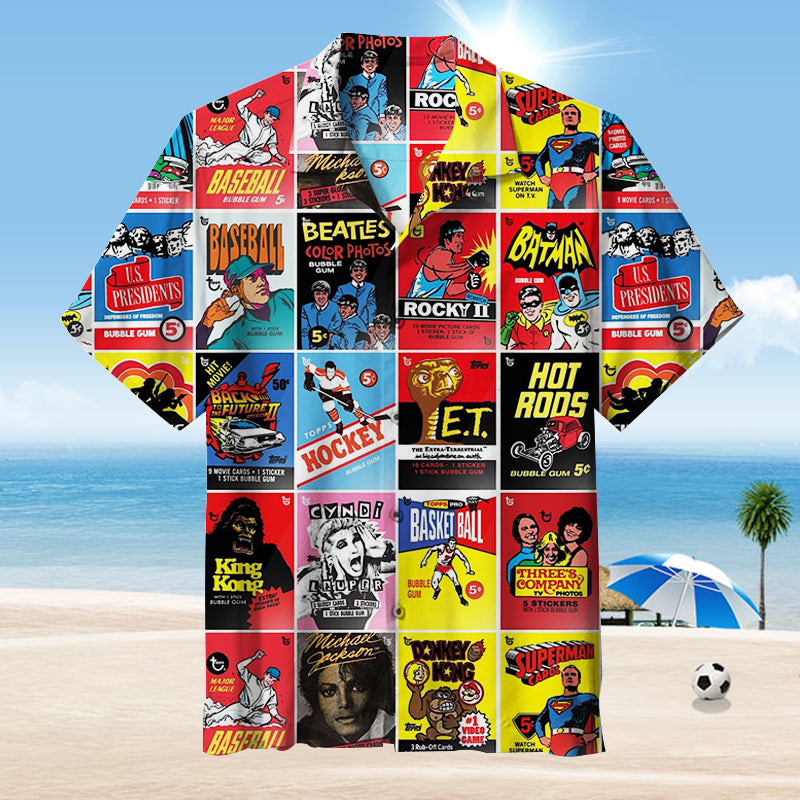 Vintage Poster Collage |Unisex Hawaiian Shirt
