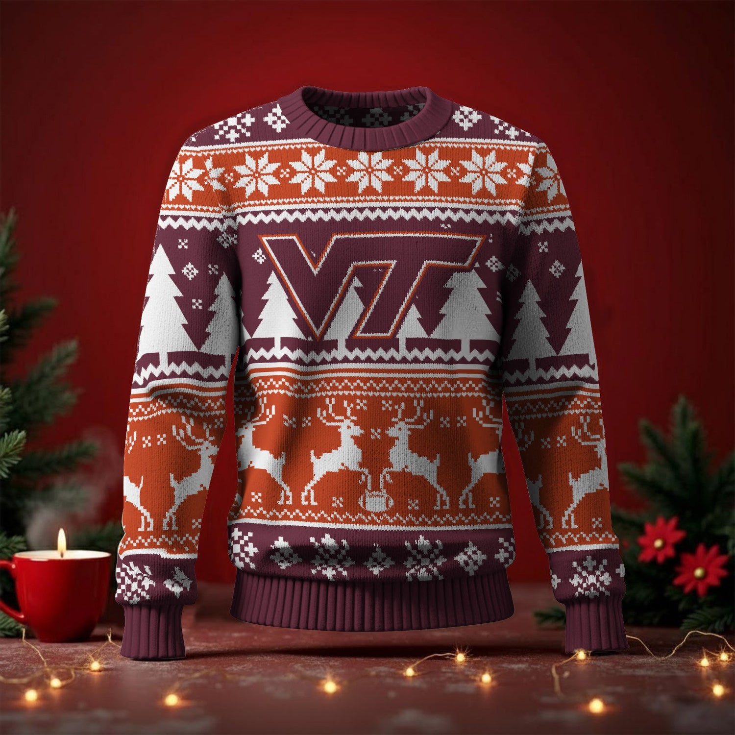 Virginia Tech Hokies Ugly Sweater