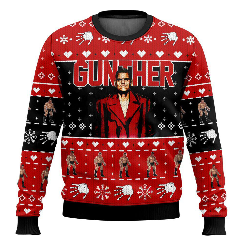 Walter Hahn Gunther WWE Ugly Sweater