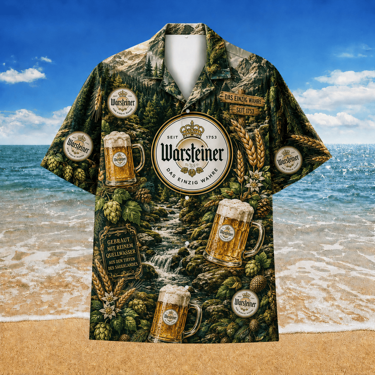 Warsteiner Natur Hawaiian Shirt