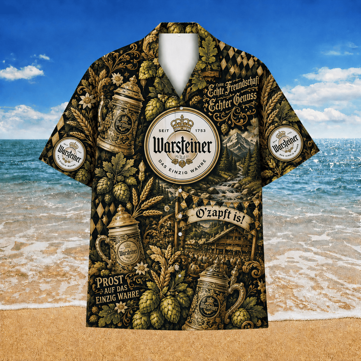 Warsteiner Oktoberfest Hawaiian Shirt