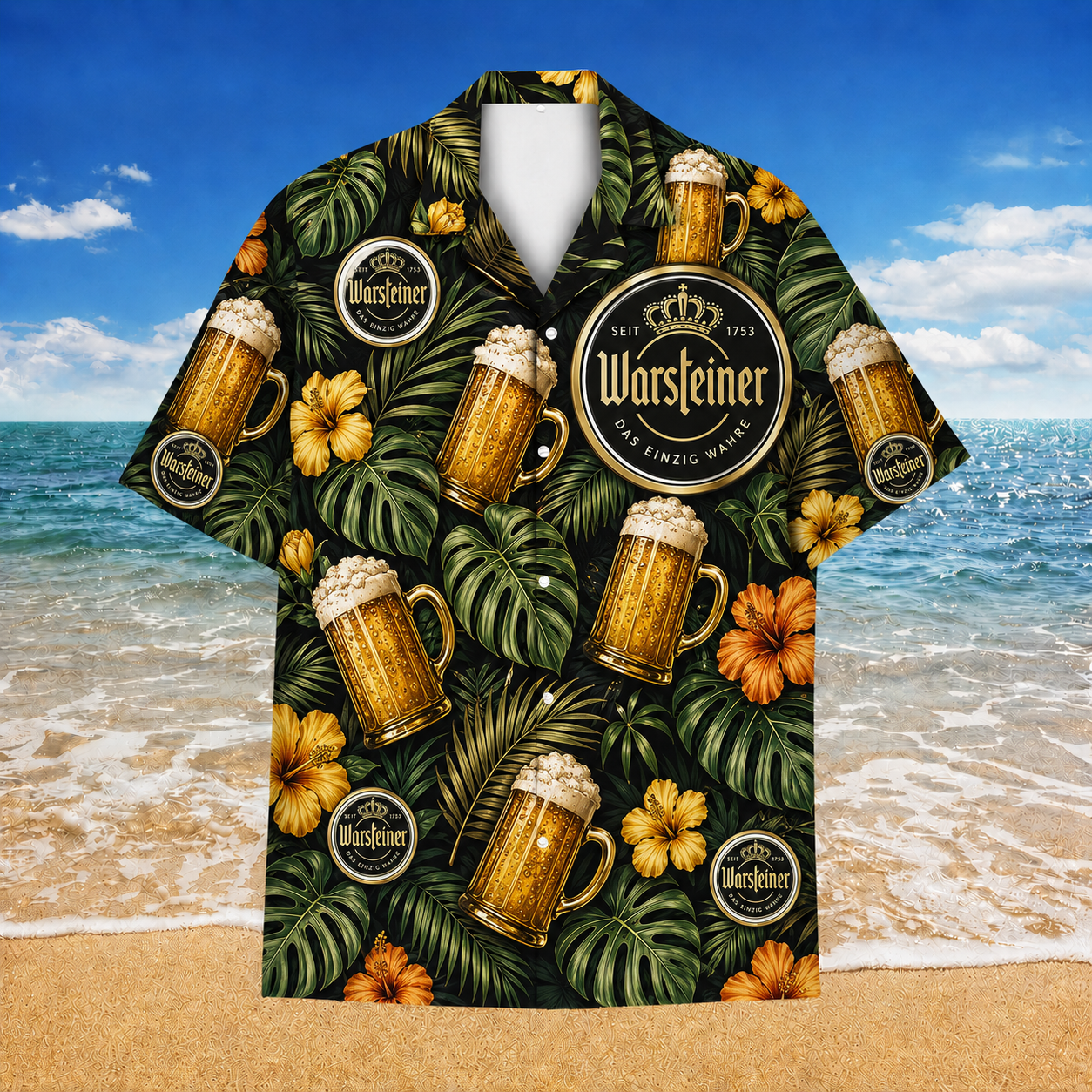 Warsteiner Premium Pils Hawaiian Shirt