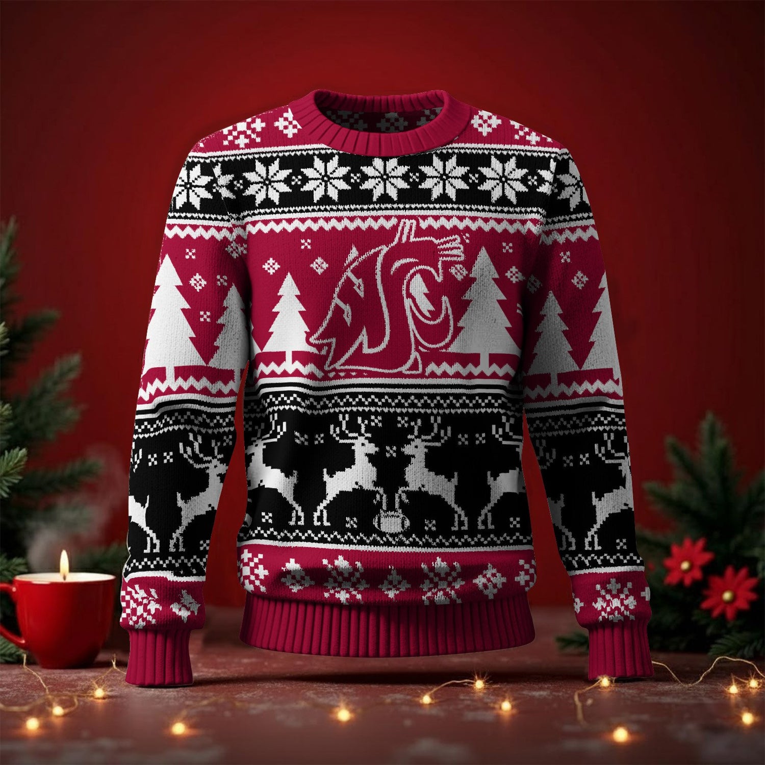 Washington State Cougars Ugly Sweater