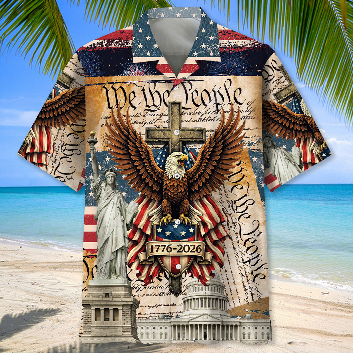 We The People 250 Years Faith and Freedom Hawaiian Shirt