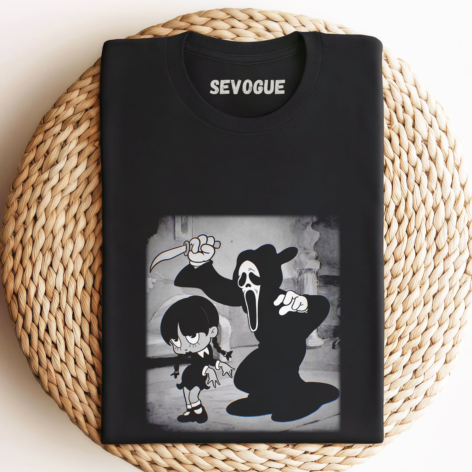 Wednesday And Scream Unisex Tee, Sweatshirt & Hoodi