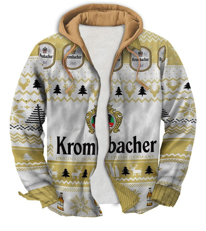 Yellow Geometric Ugly Zip Hoodie